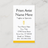 Carte De Visite prisme de rayons de soleil (Dos)
