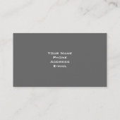 Carte de visite privé de professeur de musique (Dos)
