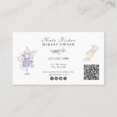 Carte De Visite Prix de fidélité Cake Baker Code QR promotionnel (Dos)