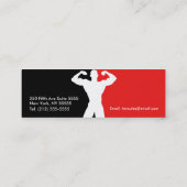 Carte de visite Pro Bodybuilder (Dos)