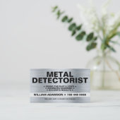 CARTE DE VISITE (PRO DE DÉTECTION DE MÉTAUX, DÉTECTEUR) DÉTECTION (Debout devant)