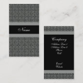 Carte de visite Pro Elegance, Gris (Devant / Derrière)
