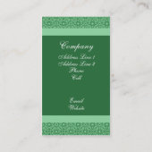 Carte de visite Pro Elegance, Mint Green (Dos)