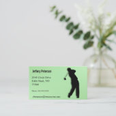 Carte De Visite Pro Golf Green (Debout devant)