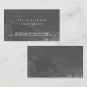 carte de visite pro gris foncé (Devant / Derrière)