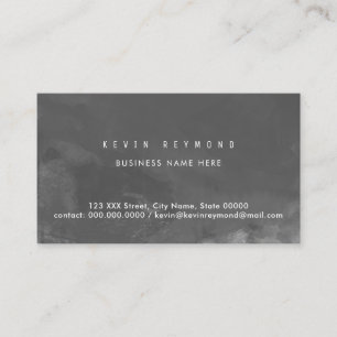 carte de visite pro gris foncé