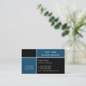 Carte de visite Pro rationalisé, Horizon bleu (Debout devant)