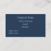 Carte de visite Pro Stripes, Bleu (Dos)