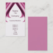 Carte de visite Pro Swirls I, Fuchsia (Devant / Derrière)