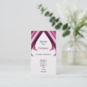 Carte de visite Pro Swirls I, Fuchsia (Debout devant)