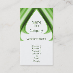 Carte de visite Pro Swirls I, Vert