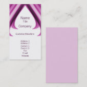 Carte de visite Pro Swirls I, violet (Devant / Derrière)