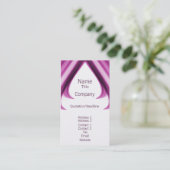 Carte de visite Pro Swirls I, violet (Debout devant)