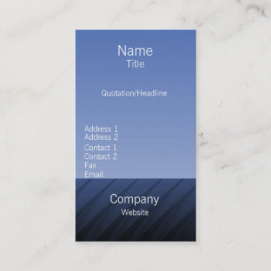 Carte de visite Pro Swirls II, Bleu