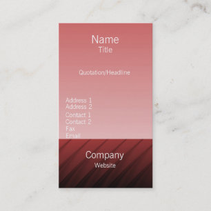 Carte de visite Pro Swirls II, Maroon