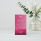 Carte de visite Pro Swirls II, rose (Debout devant)
