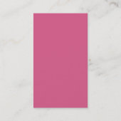 Carte de visite Pro Swirls II, rose (Dos)