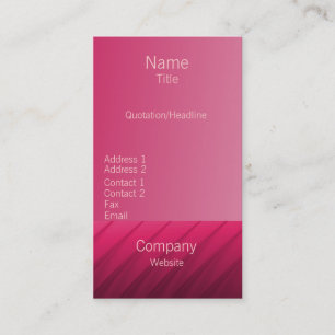 Carte de visite Pro Swirls II, rose