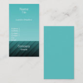 Carte de visite Pro Swirls II, Turquoise (Devant / Derrière)