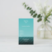 Carte de visite Pro Swirls II, Turquoise (Debout devant)