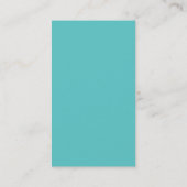 Carte de visite Pro Swirls II, Turquoise (Dos)