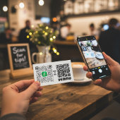 Carte De Visite Processus de paiement du code QR simplifié
