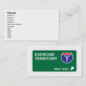 Carte De Visite Prochaine sortie d'exercice (Devant / Derrière)
