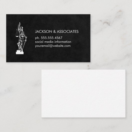 Carte De Visite Procureur (Devant / Derrière)