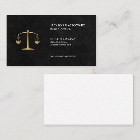 Carte De Visite Procureur (Devant / Derrière)