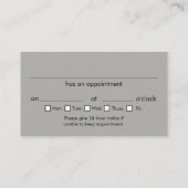 Carte De Visite Procureur à la loi Modern Grey Nomination (Dos)