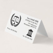 Carte De Visite Procureur à la loi Rendez-vous blanc (Devant)