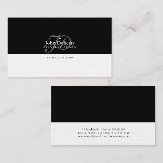 Carte De Visite Procureur | Avocat (Devant / Derrière)
