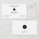 Carte De Visite Procureur | Avocat classique (Devant / Derrière)