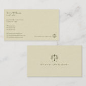 Carte De Visite Procureur | Avocat professionnel (Devant / Derrière)