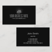 Carte de visite procureur/avoué rougeoyant d'icône (Devant / Derrière)