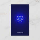 Carte De Visite Procureur | Bleu foncé (Dos)