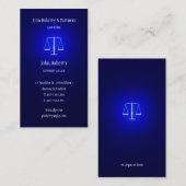Carte De Visite Procureur | Bleu foncé (Devant / Derrière)