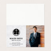Carte De Visite Procureur | Business School (Extérieur déplié)