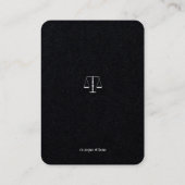 Carte De Visite Procureur | Classy élégant (Dos)