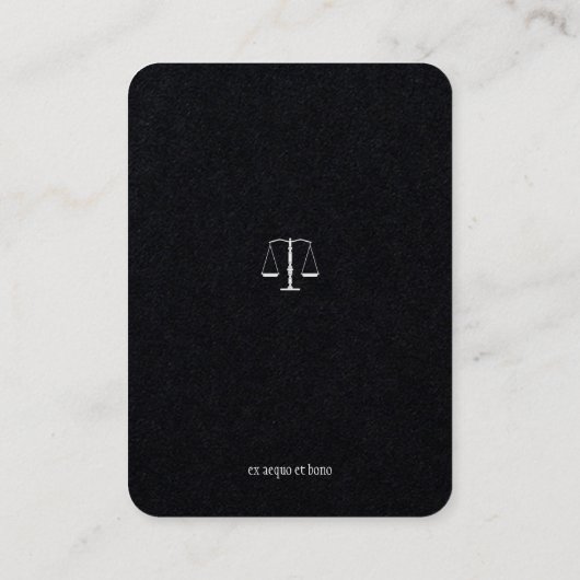 Carte De Visite Procureur | Classy élégant (Dos)