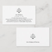 CARTE DE VISITE PROCUREUR DE DROIT (Devant / Derrière)