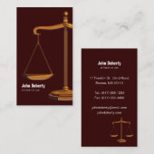 CARTE DE VISITE PROCUREUR DE DROIT (Devant / Derrière)