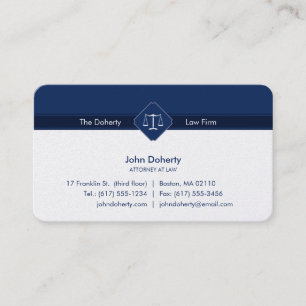 Carte De Visite PROCUREUR DE DROIT Bureau du droit