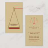 Carte De Visite PROCUREUR DE DROIT | Moderne (Devant / Derrière)