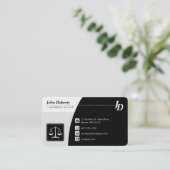 Carte De Visite Procureur | Élégant (Debout devant)