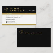Carte De Visite Procureur | Elégant or professionnel (Devant / Derrière)