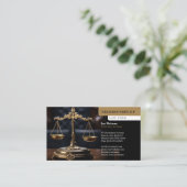 Carte De Visite Procureur | Élégant professionnel (Debout devant)