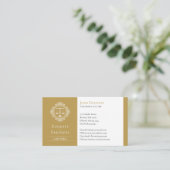 Carte De Visite Procureur | Elégante balance Gold (Debout devant)
