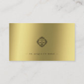 Carte De Visite Procureur | Élégantes échelles Black Gold (Dos)