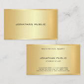 Carte De Visite Procureur Gold Look Modèle Law Office Moderne (Devant / Derrière)
